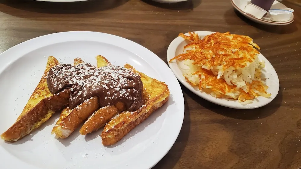Nutella French Toast and Hash Browns